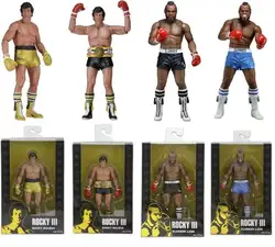 NECA Rocky III Рокки Бальбоа Клаббер LANG 40th Юбилей ПВХ фигурку Коллекционная модель игрушки 18 см