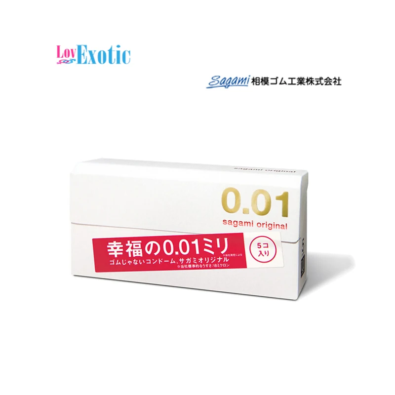 5 шт./кор. японский оригинал Sagami 001 конечной Новый безлатексный презерватив