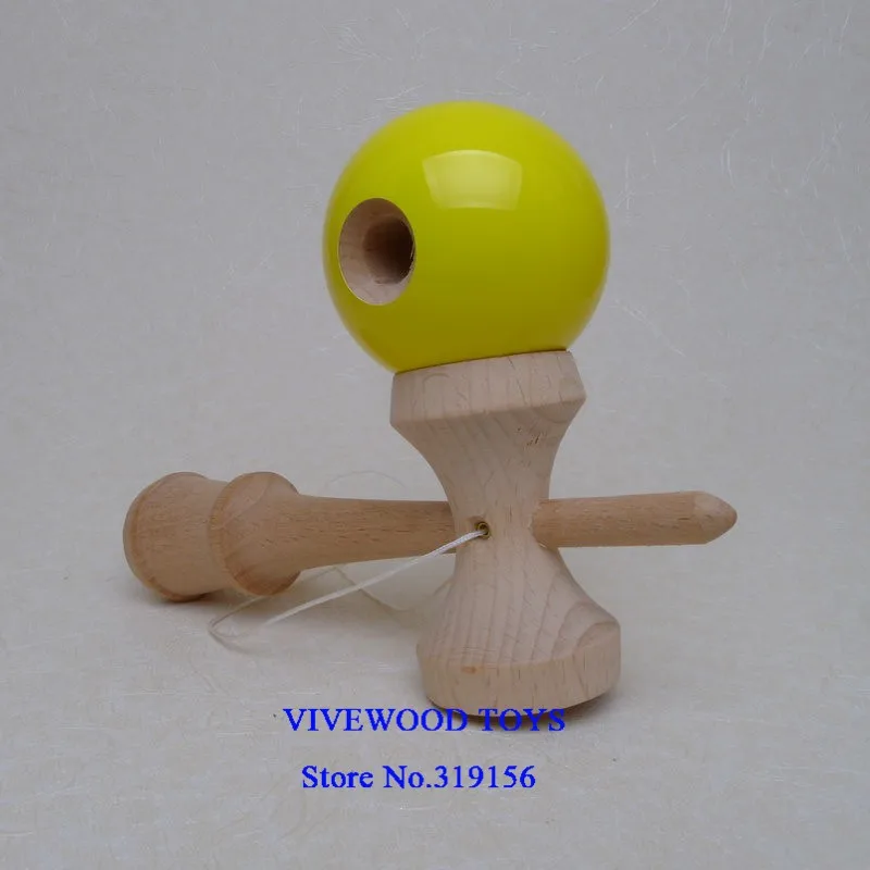 Глянцевая Kendama с полиуретановым покрытием краски, традиционный Kendama, стандартный 18 см, 10 цветов на выбор, Классический PU Kendama, дешевле Kendama