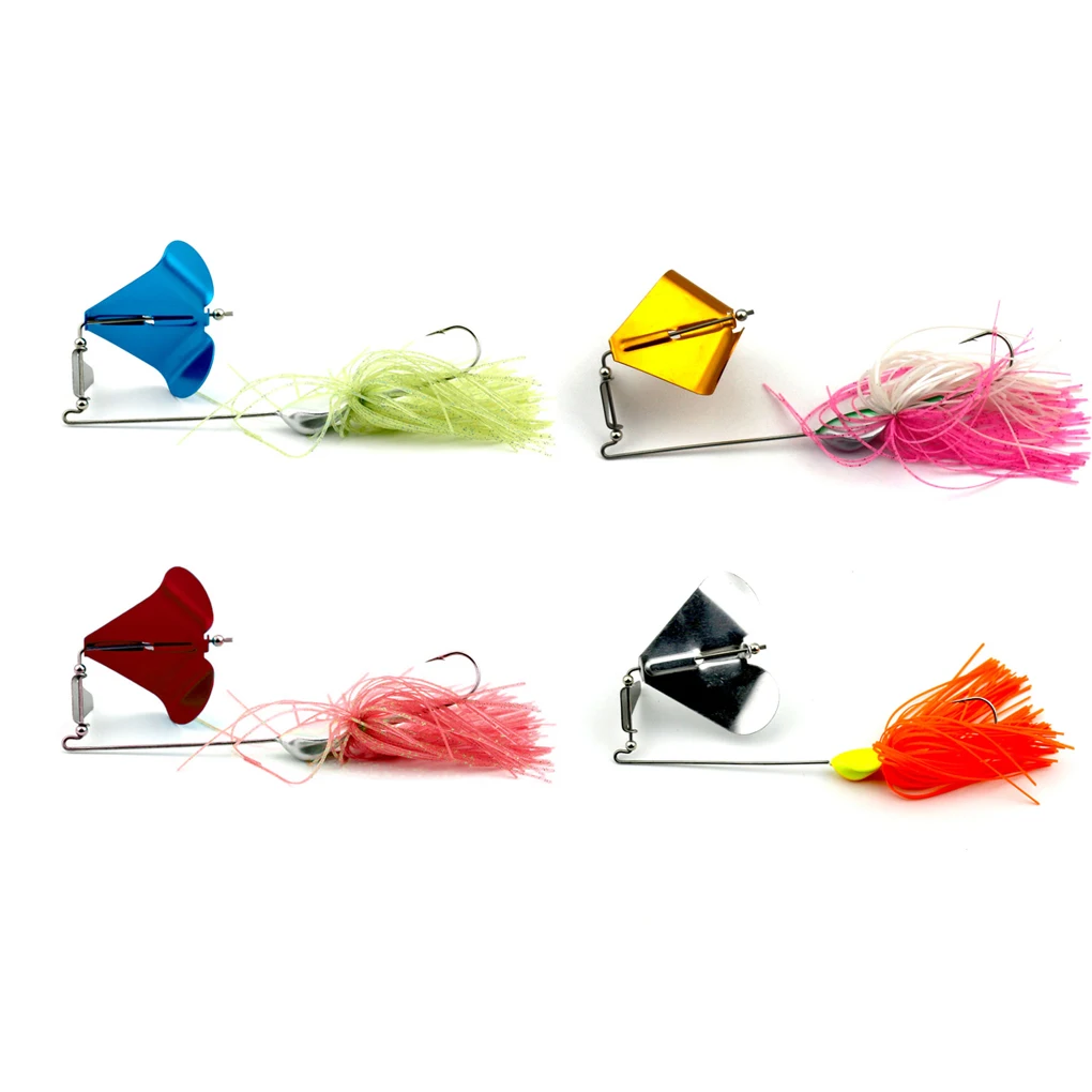 

Topwater Tractor Fishing Lures Small Fish Buzzbait Skirt Tail Spinner Baits Spoons Willow Leaf Tassels Lure