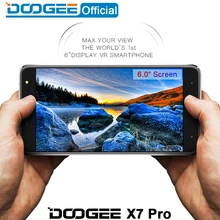 Doogee X7 pro mobile téléphones 6.0 Pouces HD 2.5D IPS 2 GB RAM + 16 GB ROM Android6.0 Double SIM MTK6737 Quad Core 8.0MP 3700 mAH WCDMA LTE