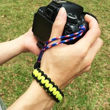 2 шт. анти-осенний Паракорд мягкий для SLR DSLR наручные камеры тканый ремень паракода ремень для спорта на открытом воздухе кемпинга