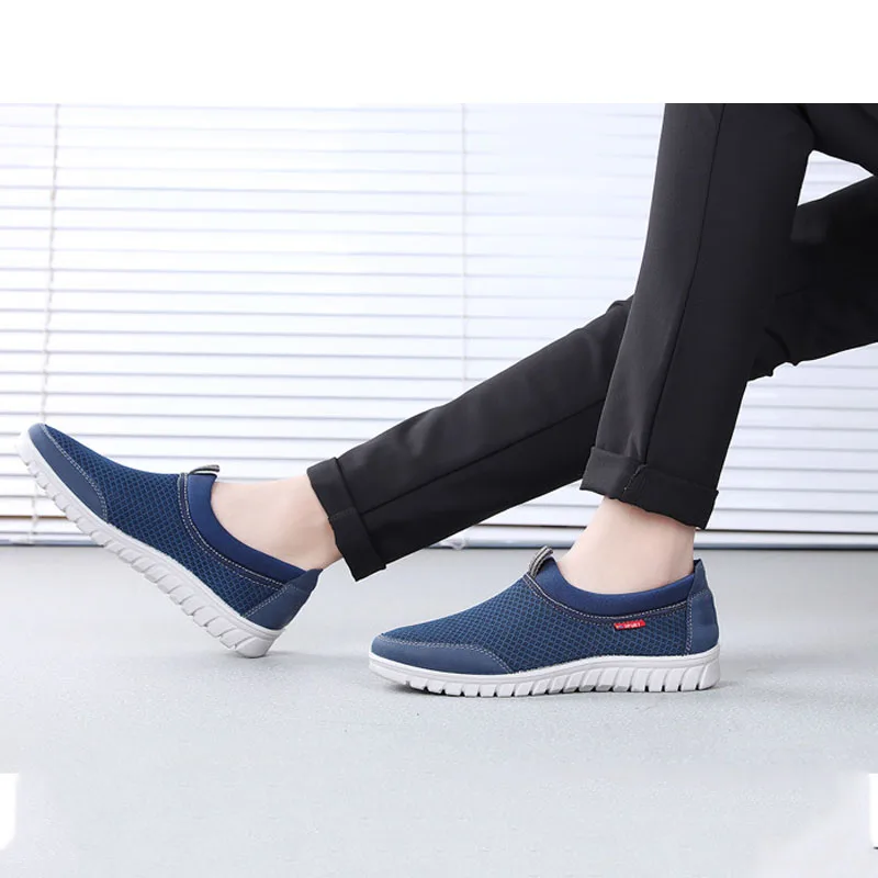 Merkmak Spring Men Breathers Loafers Summer Fashion Hollow Men's Shoes Slip On Casual Comfortable Footwear Large Size 38-50 Flat Merkmak Spring Men Breathers Loafers Summer Fashion Hollow Men's Shoes Slip On Casual Comfortable Footwear Large Size 38-50 Flat