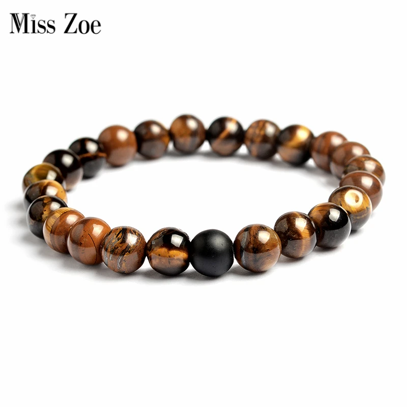 

Natural white stone beads Tiger Eye Bracelets Lava Bangles bijoux pulseras Rope Chain pulseiras Wristband Women Men Jewelry
