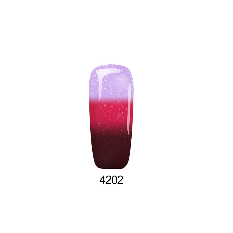 Docaty УФ-гель для ногтей 7 мл изменение температуры цвет геллак Полупостоянный праймер для ногтей замочить от светодиодный гель лак для ногтей - Цвет: 4202