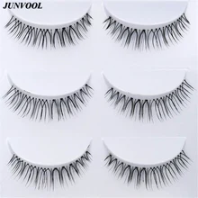 Высококачественные волоконные ресницы, заточка ресниц, инструмент для красоты, 15 пар, макияж, ручная работа, натуральные Мягкие Накладные ресницы, косметика