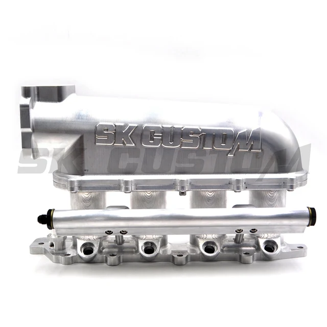 SK CUSTOM 70mm Billet Intake manifold with fuel rail for Honda B16