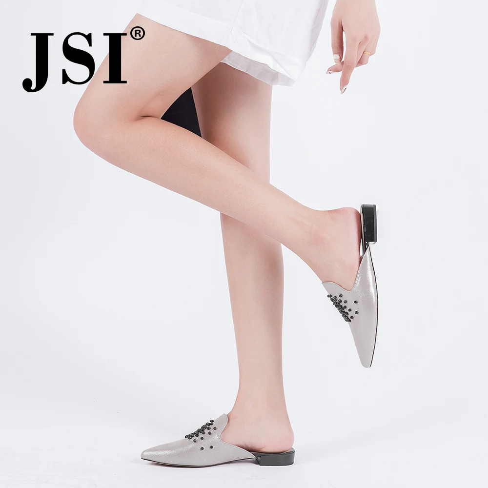 JSI/Новое поступление 2020 года Женская однотонная повседневная обувь из овечьей