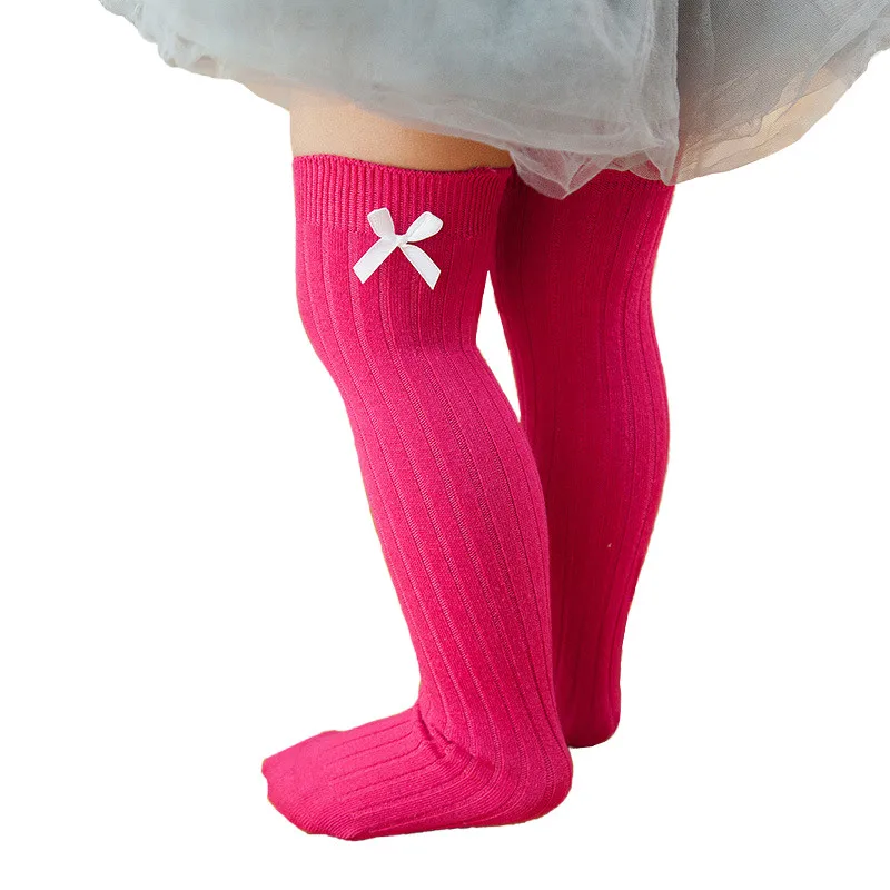 Buy 2017 Princess Girls Knee High Socks with Bows Kids