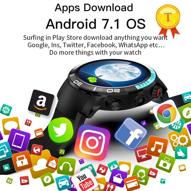 Новые умные часы Android IOS 4G сотовый телефон мобильный с сенсорным дисплеем камерой
