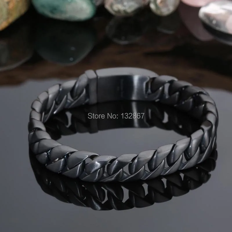 

Мужской браслет-цепочка из нержавеющей стали, 12,5 мм, 8,66 дюйма