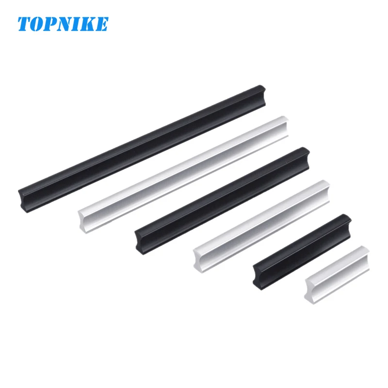 TOPNIKE مقبض مقبض ماتي الأسود الفضاء سبائك الألومنيوم مقبض كابينة بسيطة الأمريكية الأثاث خزانة درج مقبض TOPNIKE مقبض مقبض ماتي الأسود الفضاء سبائك الألومنيوم مقبض كابينة بسيطة الأمريكية الأثاث خزانة درج مقبض
