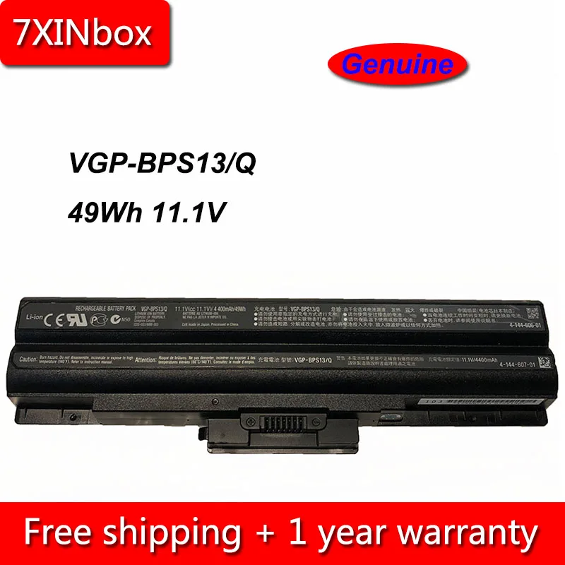 7 xinbox 49Wh 4400 мА/ч, 11,1 В натуральная VGP-BPS13/Q ноутбук Батарея для sony VGP-BPS21 VGP-BPS21A VGP-BPL13 VGP-BPS13A/B VGP-BPS13/B