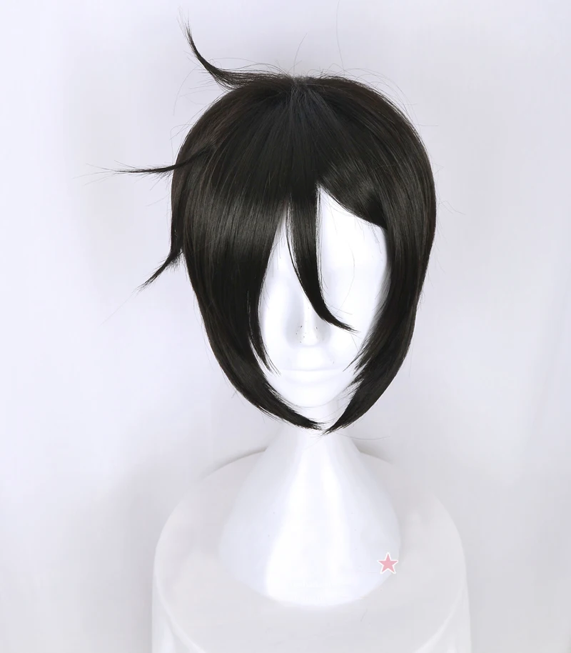 Kuroshitsuji Черный дворецкий Себастиан Микаэлис короткий черный косплей костюм парик термостойкие волокнистые волосы+ Бесплатный парик шапка