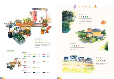 Китайский раскраска акварелью книги для взрослых Фэй Юэ птица Studios, предварительный этап акварель обучения