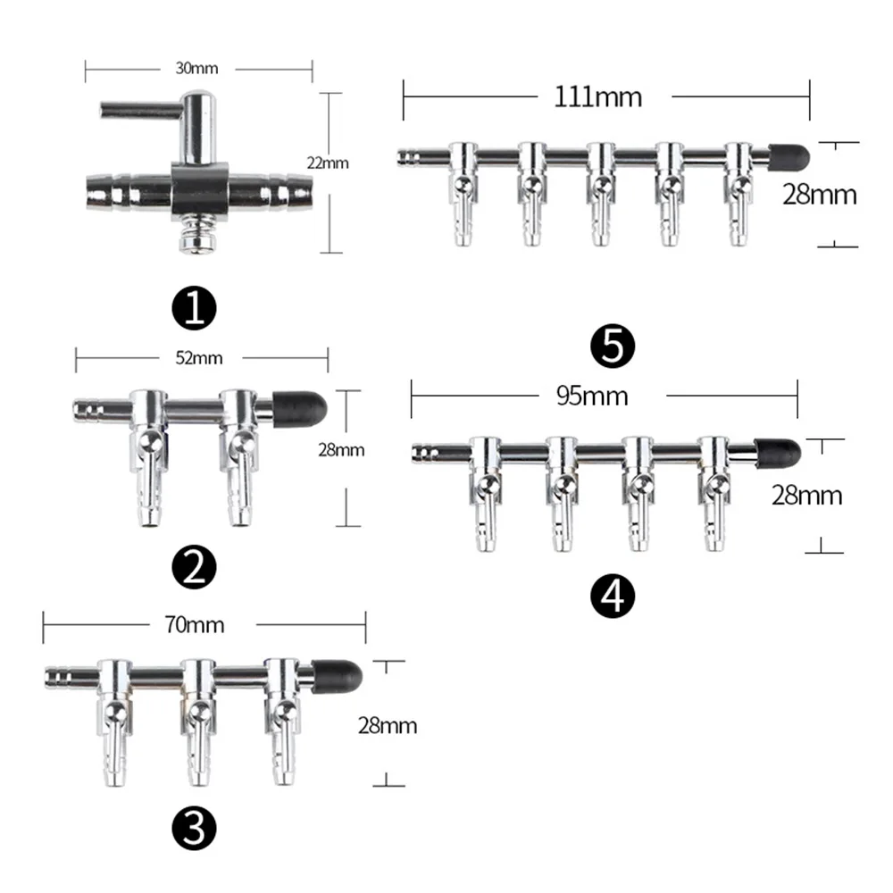 Аксессуары для аквариума СО2 рычаг из нержавеющей стали для аквариума прочный кислородный насос аксессуары сплиттер контроль воздушного потока