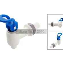Лучшая акция цена 9 мм отверстие для рта для воды белый синий диспенсер для воды кран 10 шт