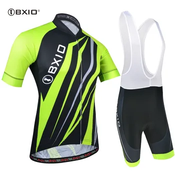 

BXIO Summer Cycling Jersey Sets Mens Pro Cycling Clothing Short Sleeve Mtb Jersey Sets/kits Bib Shorts/Pants BX-0209M185