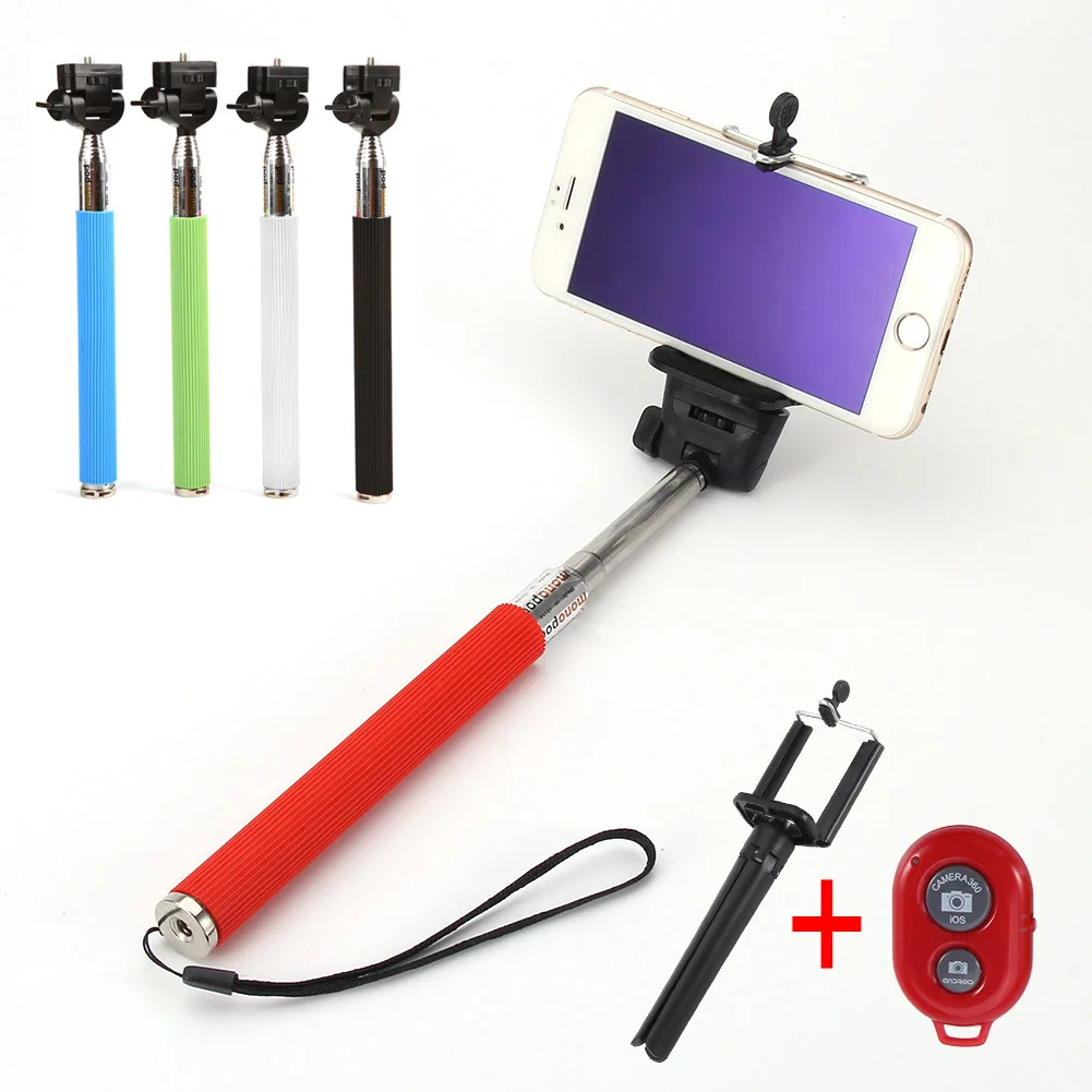 

New Foldable Wireless Selfie Stick Phone Tripod Bluetooth Remote Shutter For iPhone 5/6/7 Plus Huawei P9 Samsung