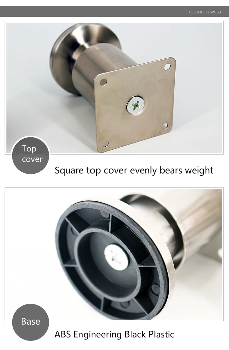 Бытовые Нержавеющая сталь шкаф ноги утолщаются мебель ножки стола/диван/шкаф стабильный Поддержка стопы многофункциональный 4 шт./лот