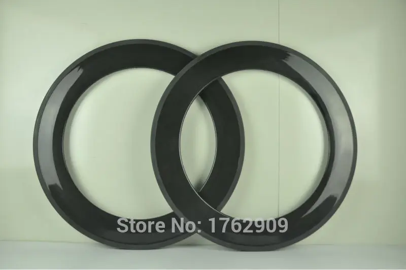 2Pcs New 700C 88mm Clincher Rims Track Road Bicycle 3K UD 12K Full Carbon Fibre Bike