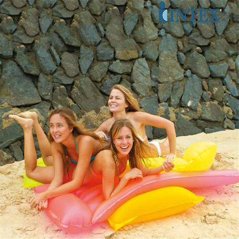 Inflatable Swimming Float Bed Mat  Fluorescent Pool Float for Adult Tube Raft Kid Water Sports Game (5)