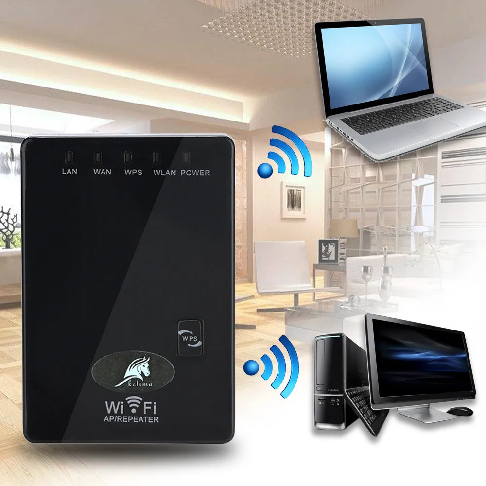 

Wireless Wifi Repeater/Router WIFI Extender 300Mbps Wireless Repeater AP Network Router WiFi Signal Range Extender Booster