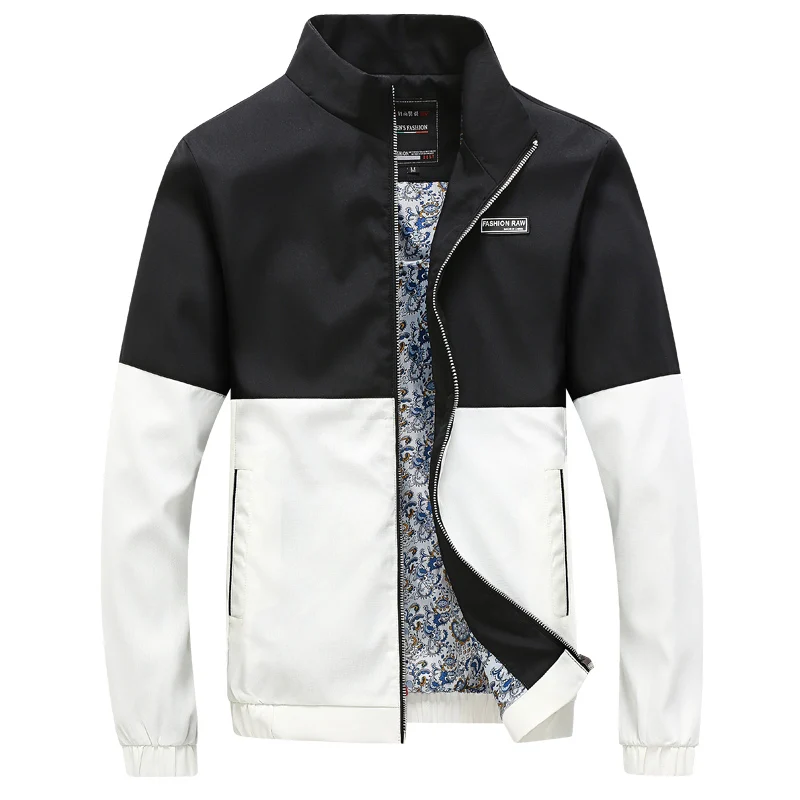 Nice New Style Jacket Men Patchwork Color Fashion Mens Coats Male Khaki