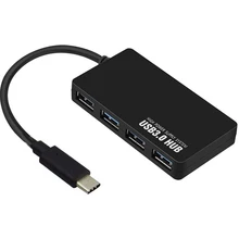 Мульти OTG type c USB 3,0 концентратор 4 порта type-c адаптер usb-c разветвитель интерфейс питания для MacBook Air Pro ПК ноутбук ПК Аксессуары