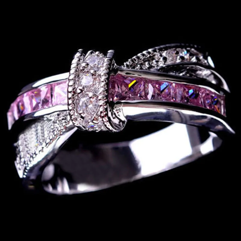 KUNIU-Fashion-Trenty-Creztive-Shape-Zirconia-Corssed-Pink-White-Gold-Filled-Ring-7-11-Size-Gift (4)