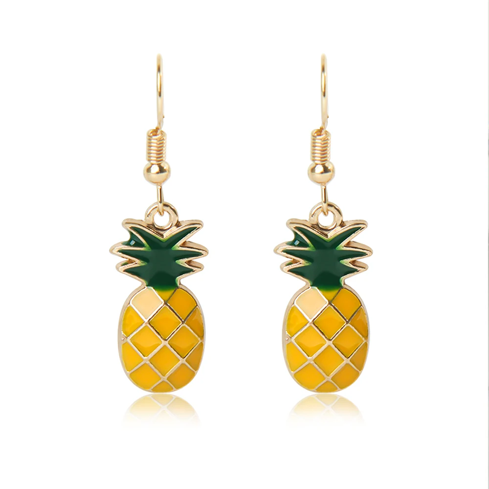 

1 Pair Cute Lovely Exquisite Pineapple Shape Drop Earring for Women Dangle Earring Fashion Jewelry Ear Hook Great Gift oorbellen