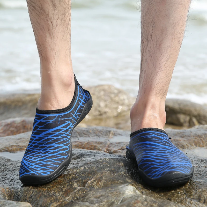 Beach Swimming Shoes Men And Women Rubber Soft Bottom Cotton Wading Lovers Movement Yoga Multipurpose Shoes