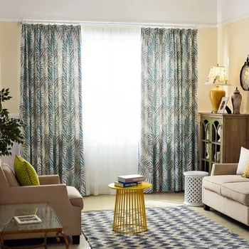 

Plant Home Decor Printed Curtain Faux Plain Curtains For Bedroom Livingroom Window Customized