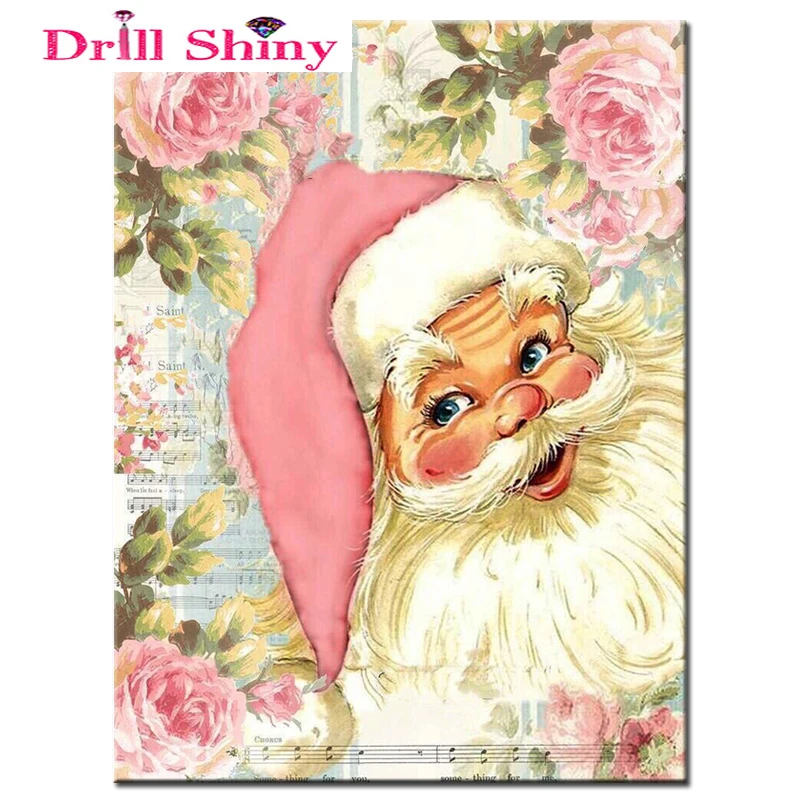 

5D DIY Diamond Painting Santa Claus Embroidery Full Square Diamond Cross Stitch Mosaic Decor Gift
