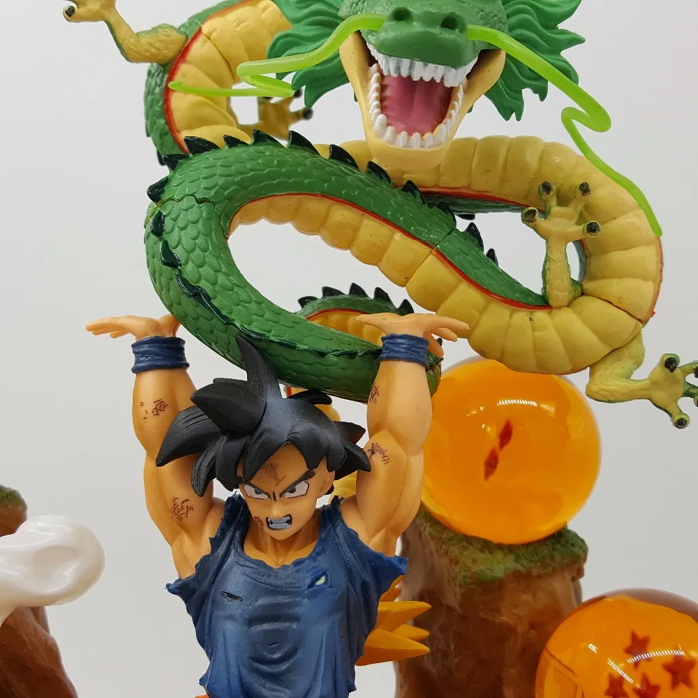 Dragon Ball Z Son Goku Shenlong горный аниме Жемчуг дракона супер ПВХ Фигурки вызов игрушка "шенрон" подарок