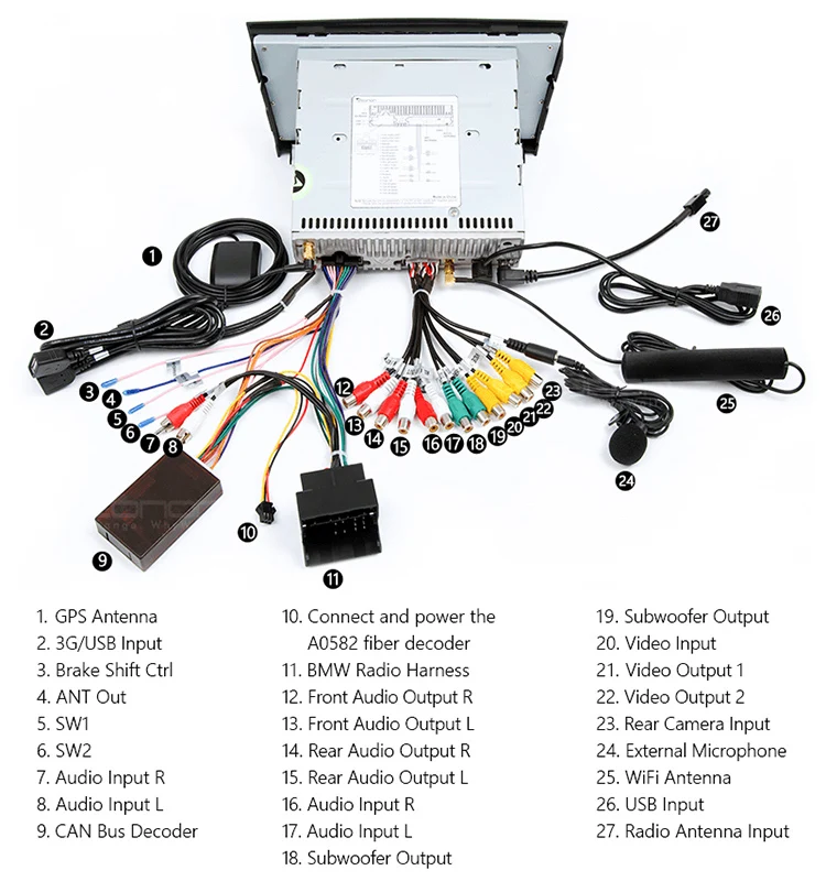 Sale 7" Android 8.0 Oreo OS Car DVD Multimedia GPS Radio for BMW 3 Series E90/E91/E92/E93 2005-2012 with One Key Screen Off Support 12