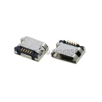 

10Pcs 5.9mm Micro USB 5P,5-pin Micro USB Jack,5Pins No Curling Micro USB Connector Tail Charging socket mini USB