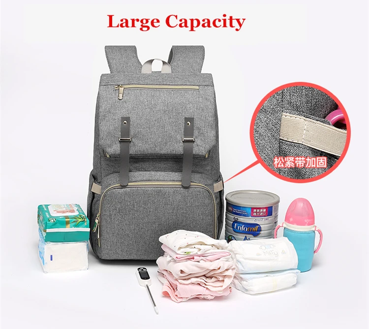Fashion Diaper Bag Usb Interface Large Capacity Waterproof Mummy Maternity Backpack Nappy Bag Travel Baby Stroller Bag For Mommy (15)