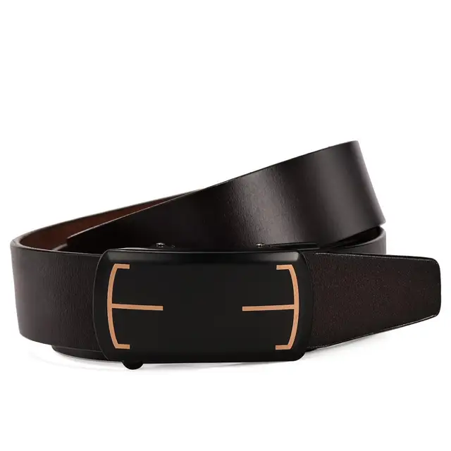 Name Brand Design Genuine Leather Mens Belts Luxury Cowhide Belt Strap
