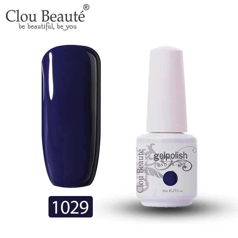 Clou Beaute УФ гель лак для ногтей для маникюра Набор гель-лаков UV Vernis Полупостоянный праймер основа и топ Гель-лак - Цвет: 1029