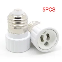 5PCS E27 E26 to GU10 Socket Screw base LED Bulb Light lamp Adapter Converter