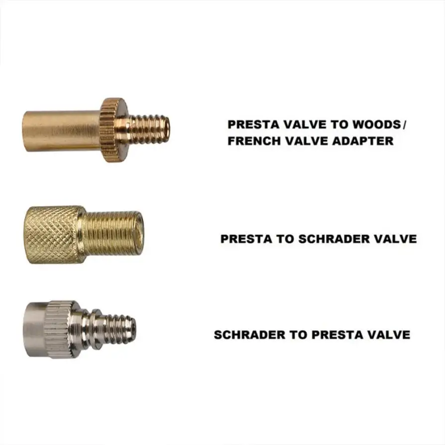 Wholesale New Tyre Valve Adaptors Tube Schrader Presta Woods Adaptor
