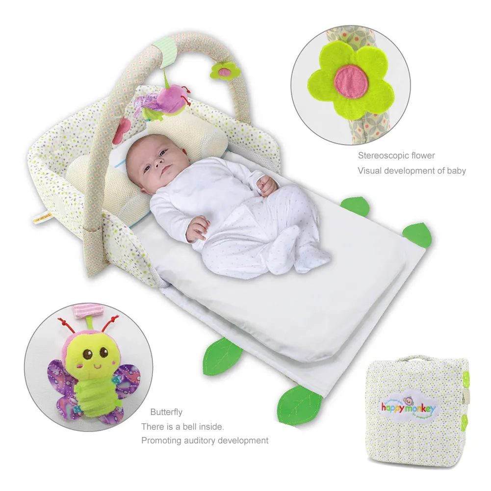 

Portable Baby Crib Nursery Outdoor Travel Folding Bed Infant Toddler Cradle Storage Bag AN88