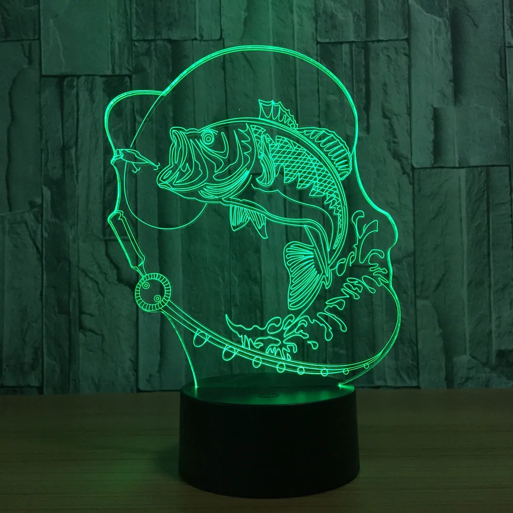 Bubble Fish 3D LED Lamp 2