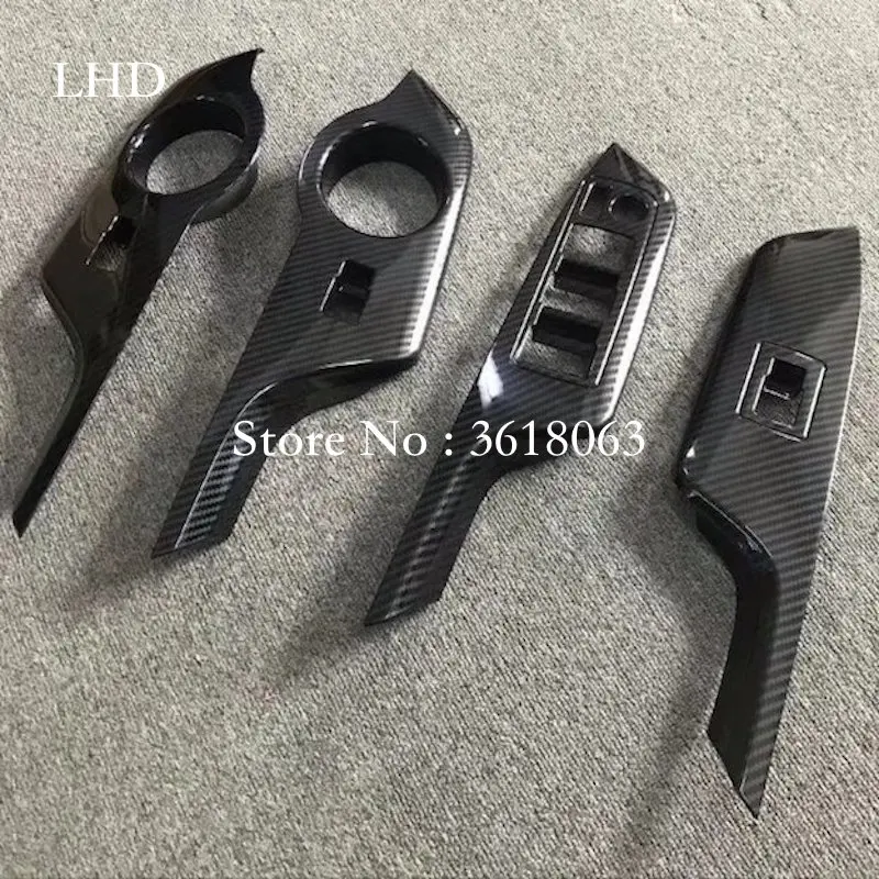 

For Toyota CHR C-HR LHD/RHD 2017-2019 Interior Door Armrest Window Switch Buttons Cover Strip Trim Car-Styling Accessories
