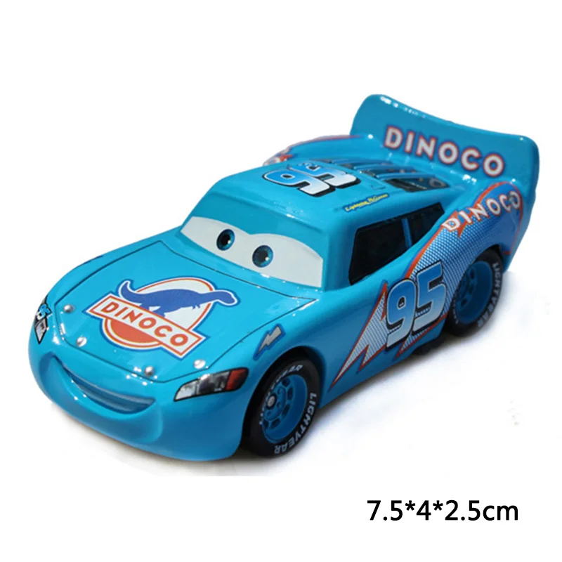 Disney Pixar тачки 24 стиля McQueen Mater 1:55 литые под давлением игрушки из металлических сплавов Модель автомобиля игрушки на день рождения подарок для детей - Цвет: McQueen Blue