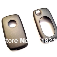 MK4 Овальный Key Pad дистанционного Флип Ключа Обложка Серый карбон для Volkswagen для VW