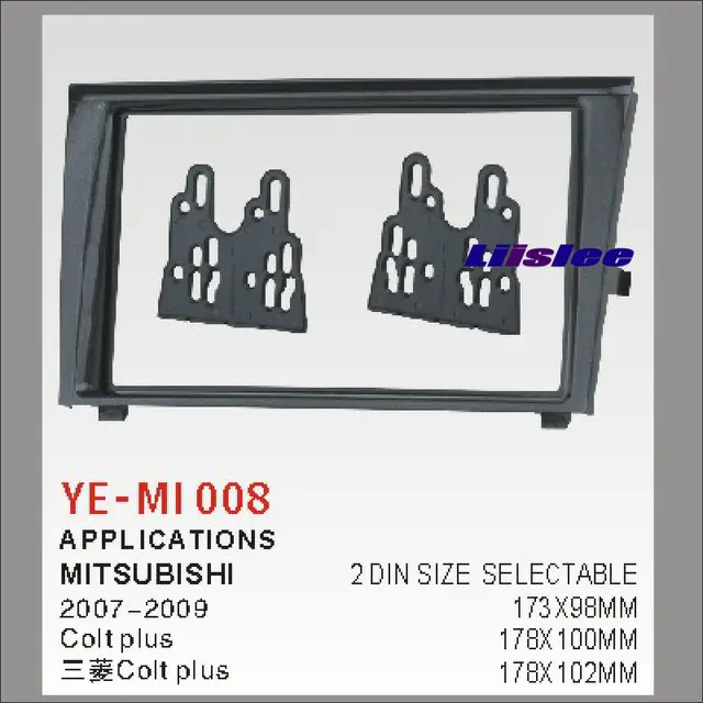 Best Price Liislee For Mitsubishi Colt plus 2007~2009 Aftermarket Radio Dash Board Kit 2 DIN Plastic Fascias Car Audio Panel Frame Fascia Best Price Liislee For Mitsubishi Colt plus 2007~2009 Aftermarket Radio Dash Board Kit 2 DIN Plastic Fascias Car Audio Panel Frame Fascia