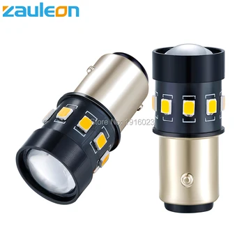 

Zauleon 2pcs 1157 P21/5W BAY15D LED Amber Yellow 400 lumens For Turn Signal Light Bulb 1156 BA15S PY21W Car Light parking Lamp
