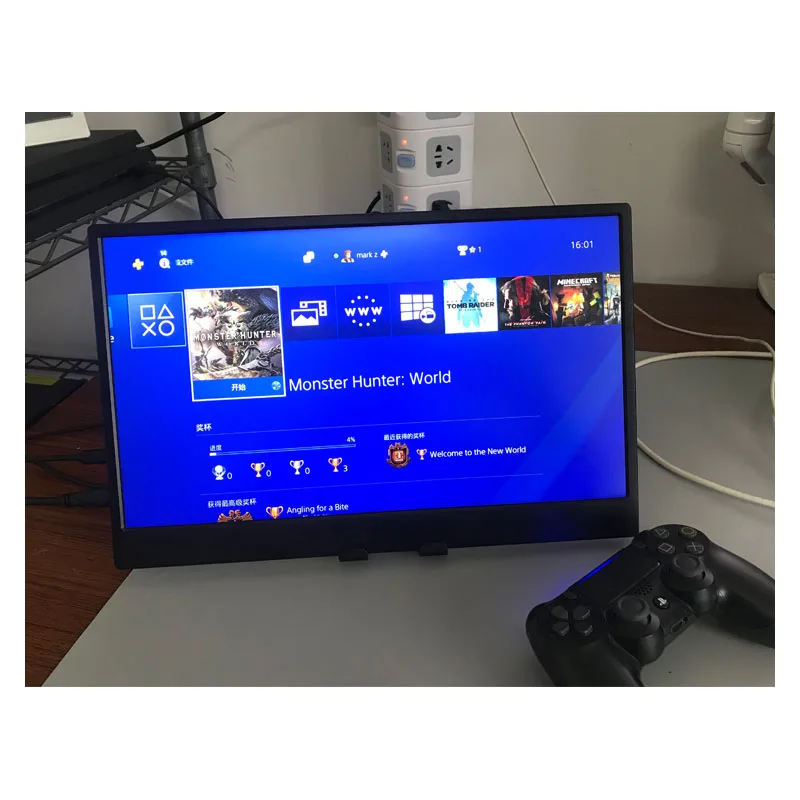 15,6 дюймов 1920*1080 HDMI игровой монитор для Ps4 Xbox NS Поддержка фильтр синего света ТВ-приставка 5 V 800 г переносной экран с Динамик